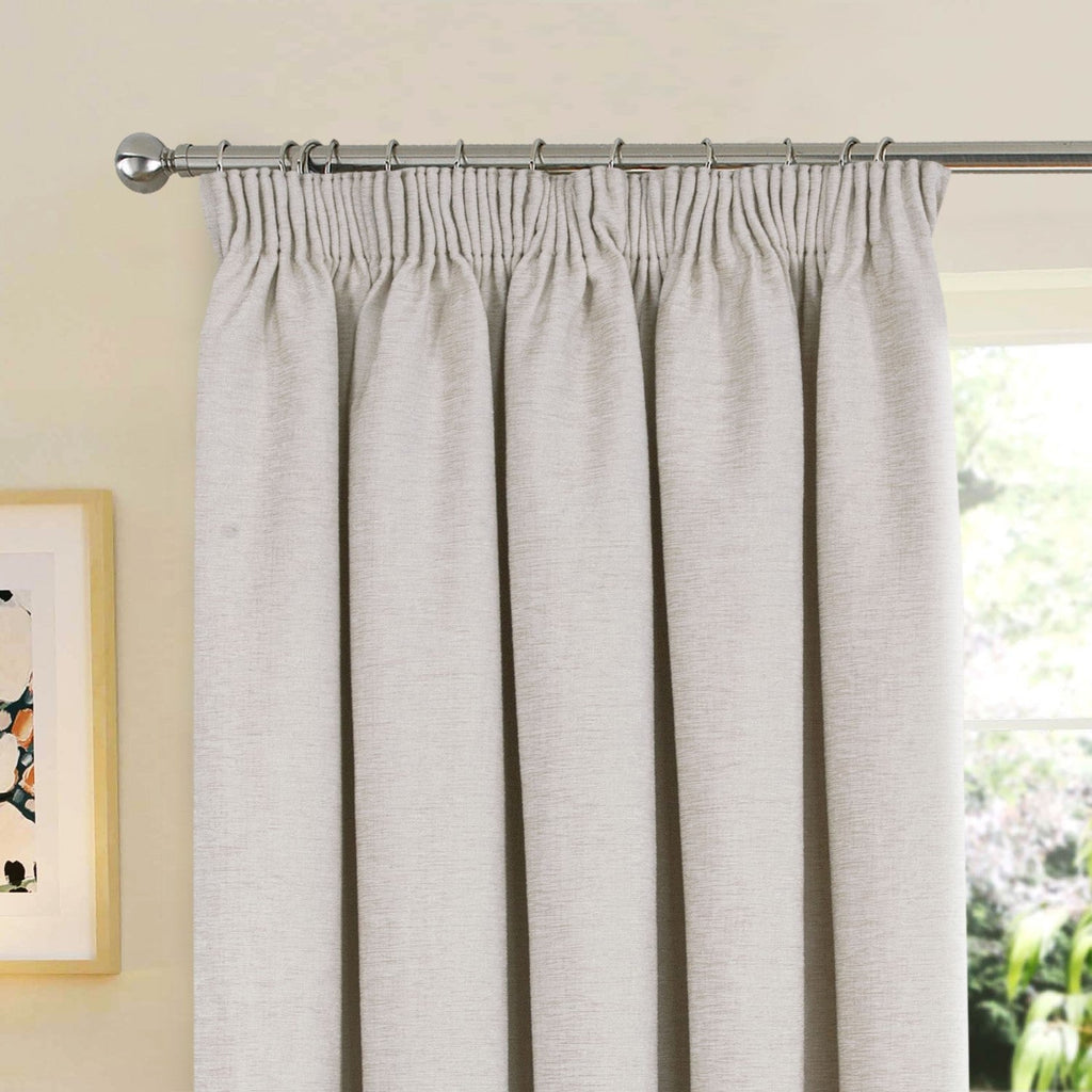 Washington Natural Thermal Pencil Pleat Curtains