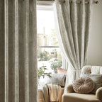 Laura Ashley Waxham Dove Grey Eyelet Curtain