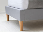 Wentworth LED Fabric Grey Fabric Bed