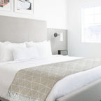 Zahra Natural Scandi Woven Recycled Cotton Throw