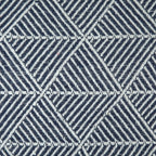 Zahra Navy Scandi Woven Recycled Cotton Throw