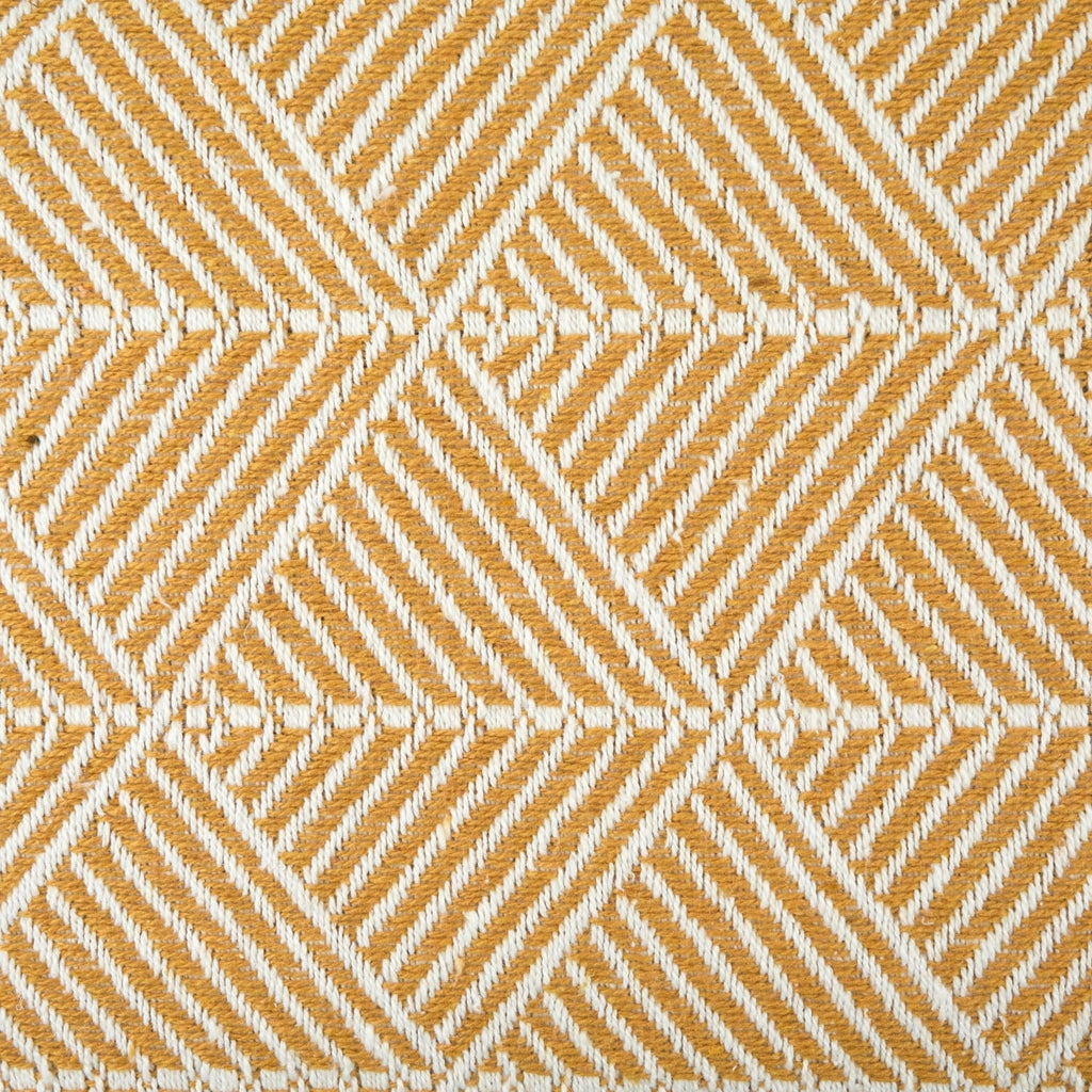Zahra Ochre Scandi Woven Recycled Cotton Throw