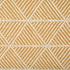 Zahra Ochre Scandi Woven Recycled Cotton Throw