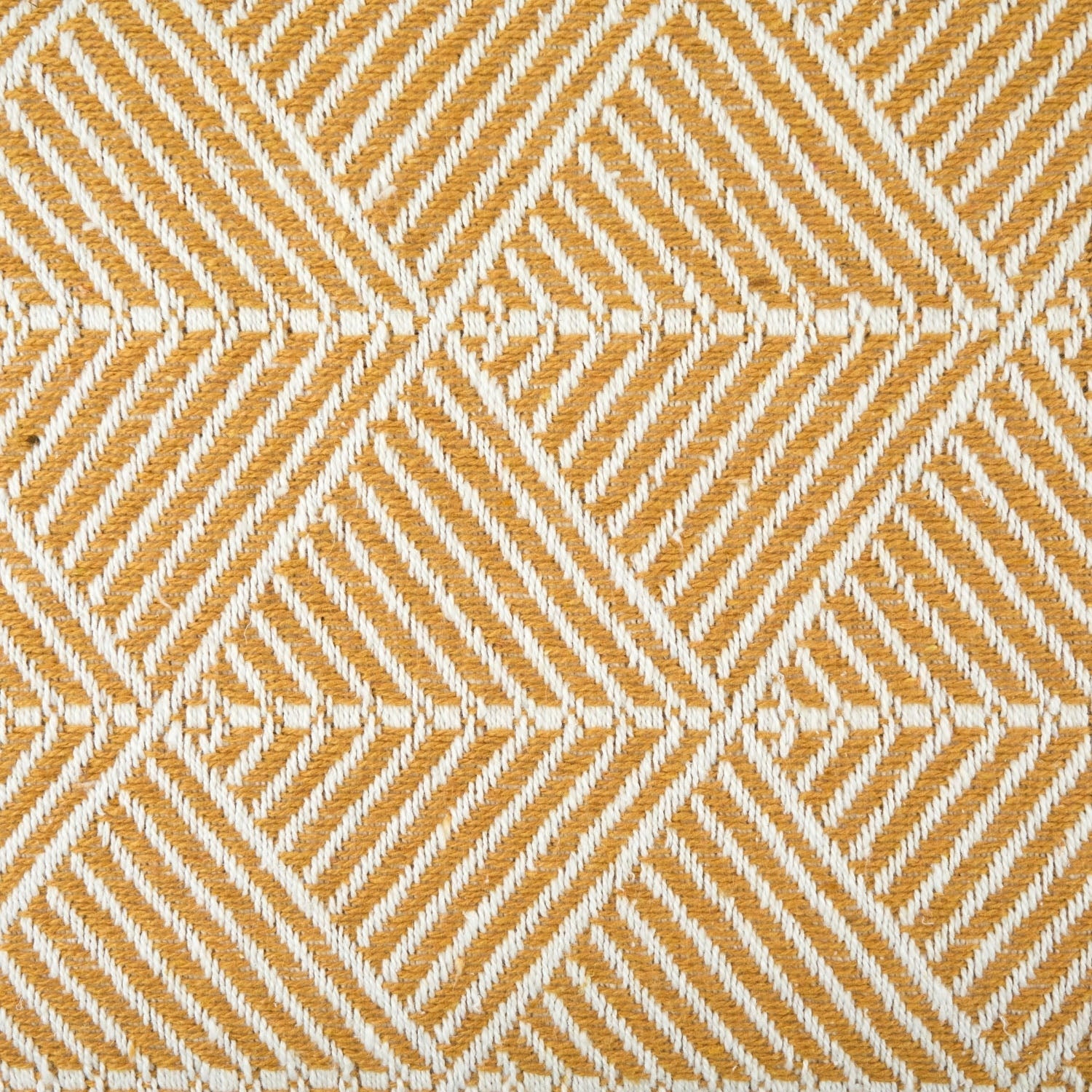 Zahra Ochre Scandi Woven Recycled Cotton Throw