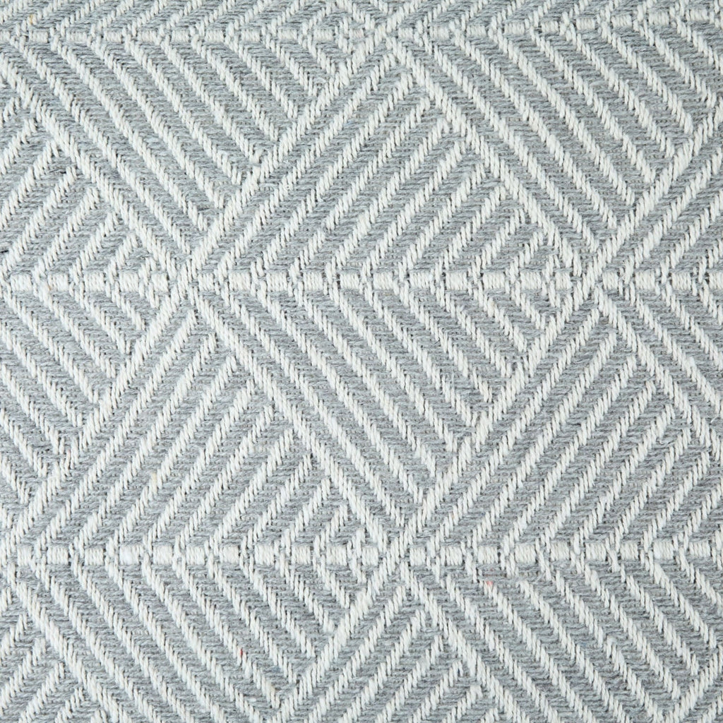 Zahra Silver Scandi Woven Recycled Cotton Throw