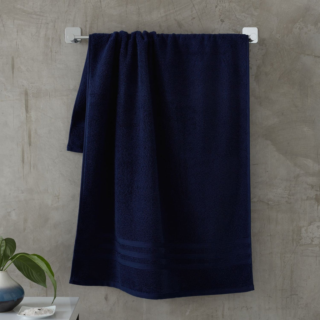 Catherine Lansfield Zero Twist Navy Blue Cotton 6 Piece Towel Bale Set