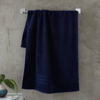 Catherine Lansfield Zero Twist Navy Blue Cotton 6 Piece Towel Bale Set