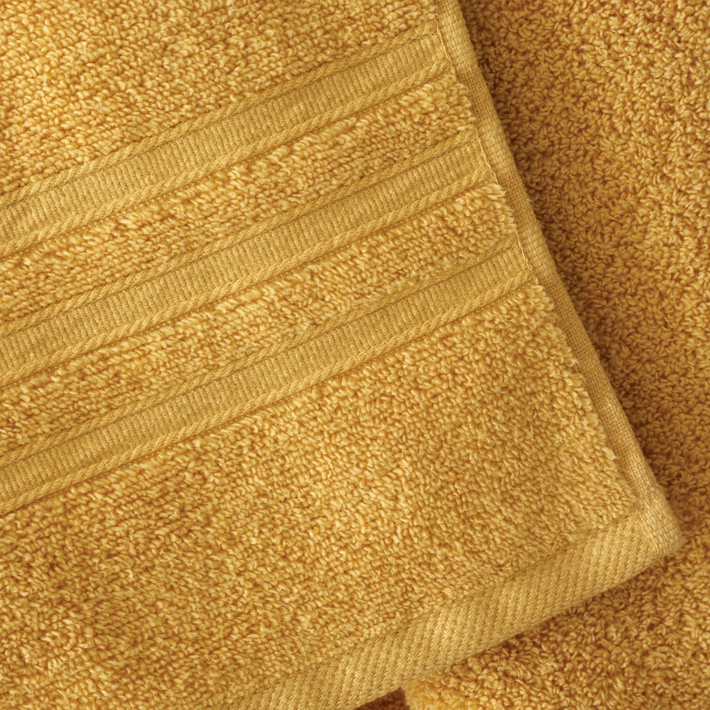 Catherine Lansfield Zero Twist Ochre Cotton 6 Piece Towel Bale Set