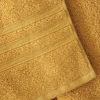 Catherine Lansfield Zero Twist Ochre Cotton 6 Piece Towel Bale Set