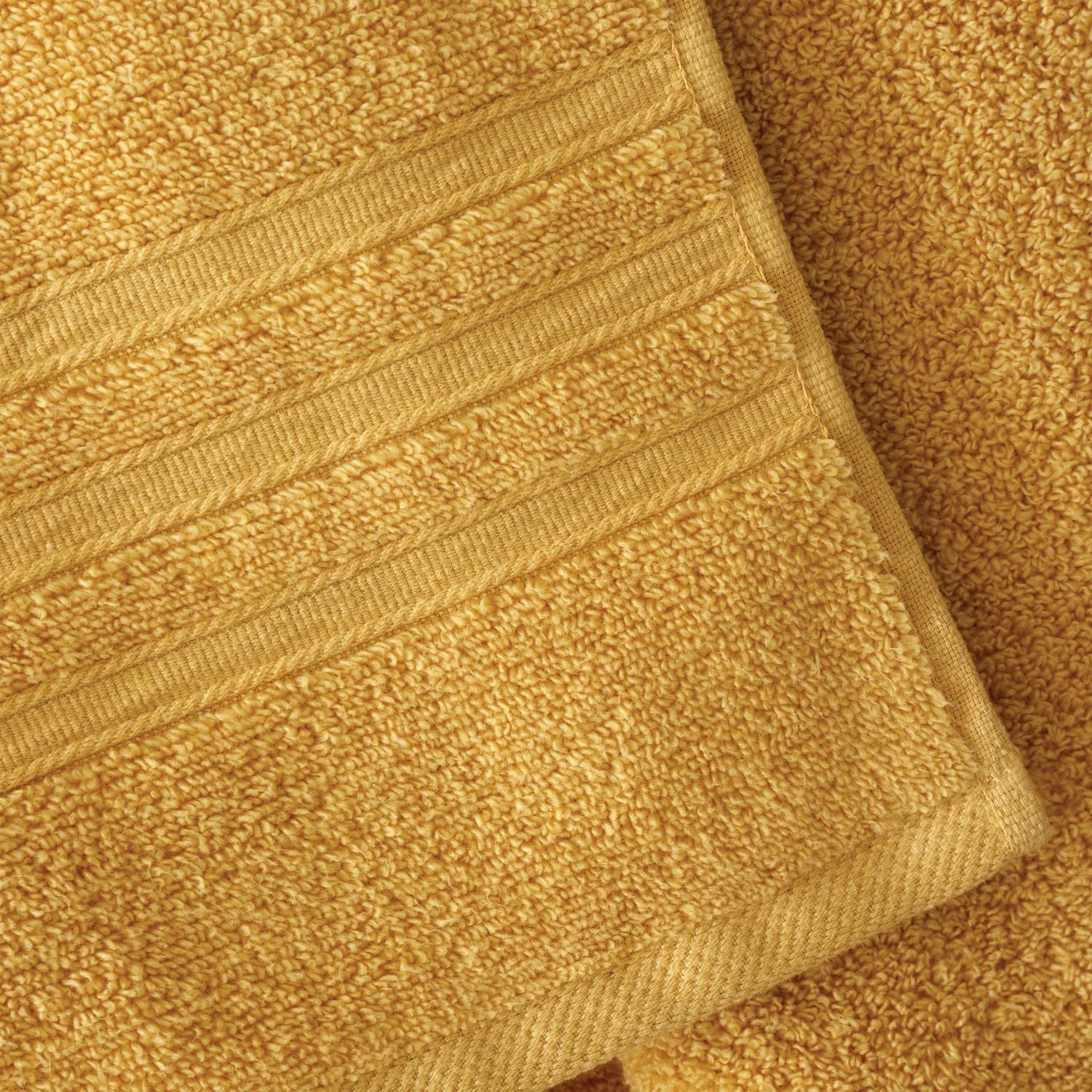 Catherine Lansfield Zero Twist Ochre Cotton 6 Piece Towel Bale Set