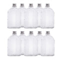 Glass Flask Bottles with Lids 200ml - Set of 10 | Pukkr