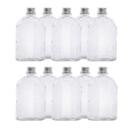 Glass Flask Bottles with Lids 200ml - Set of 10 | Pukkr