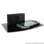 Tempered Black Glass Floating Shelf 1 Tier | M&W