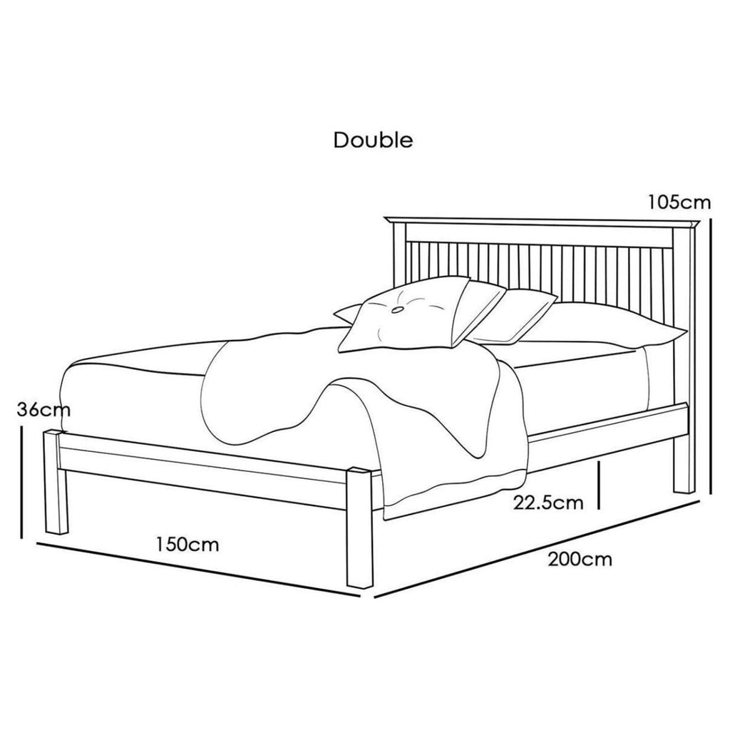 Alderley Solid Oak Wooden Bed - Beales department store