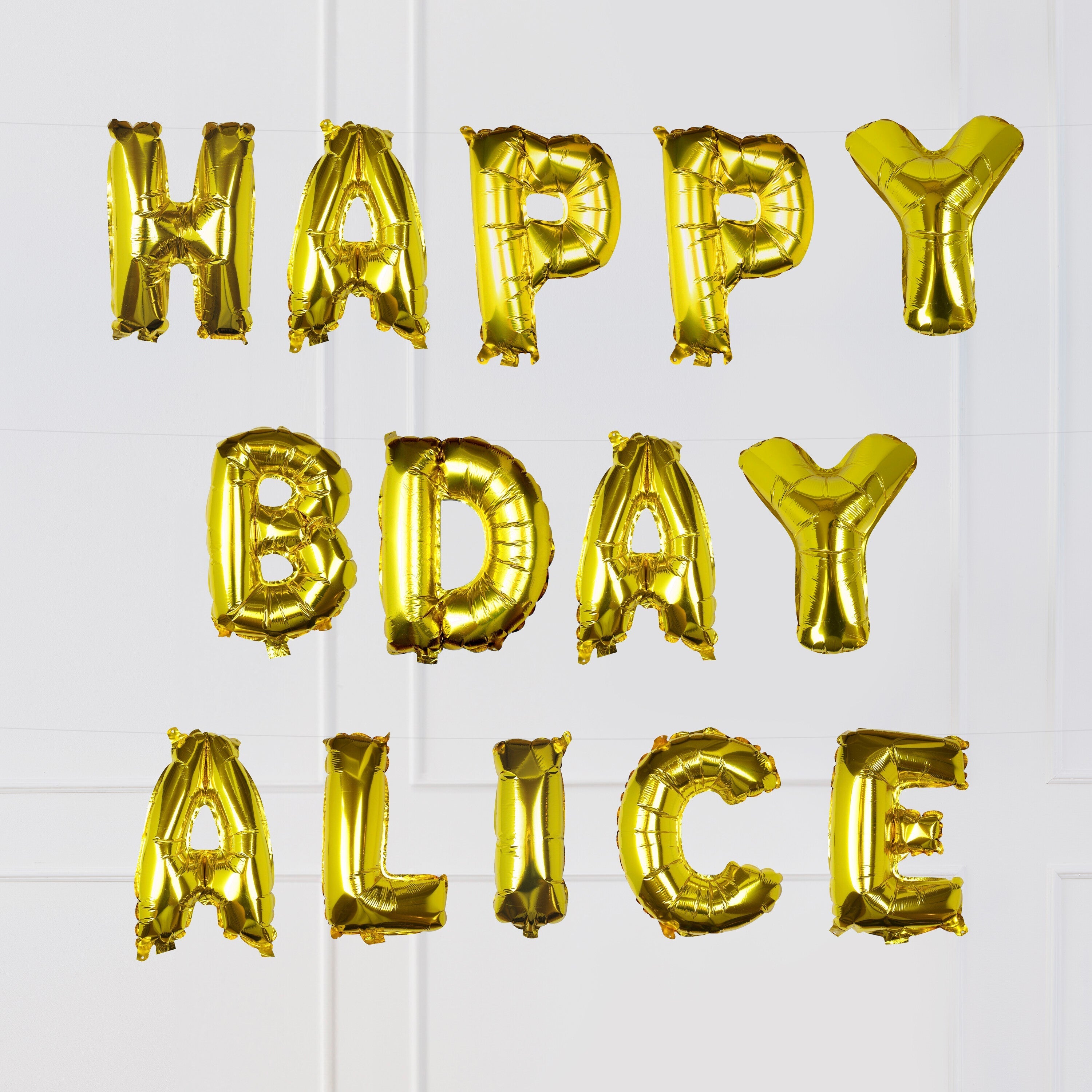 Gold Foil Letter Balloons- 5 Inner Pack