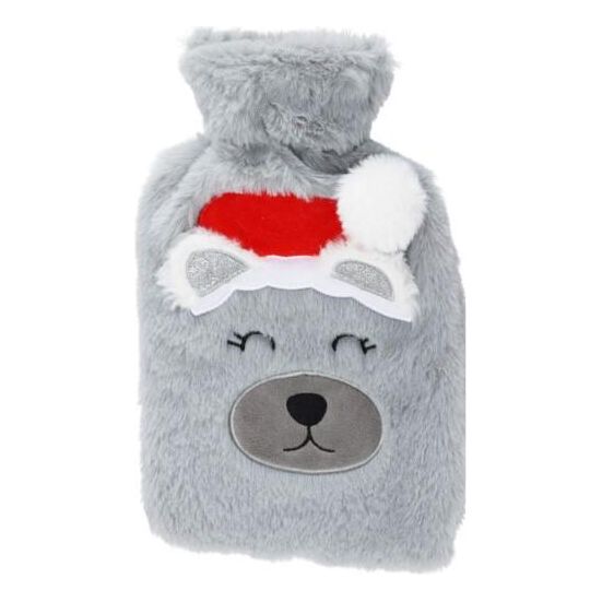 Animal Hot Water Bottle 26cm Bear - Beales department store