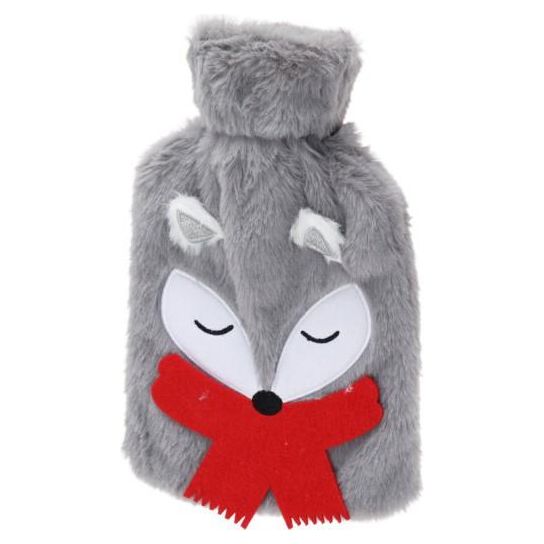 Animal Hot Water Bottle 26cm Fox - Beales department store