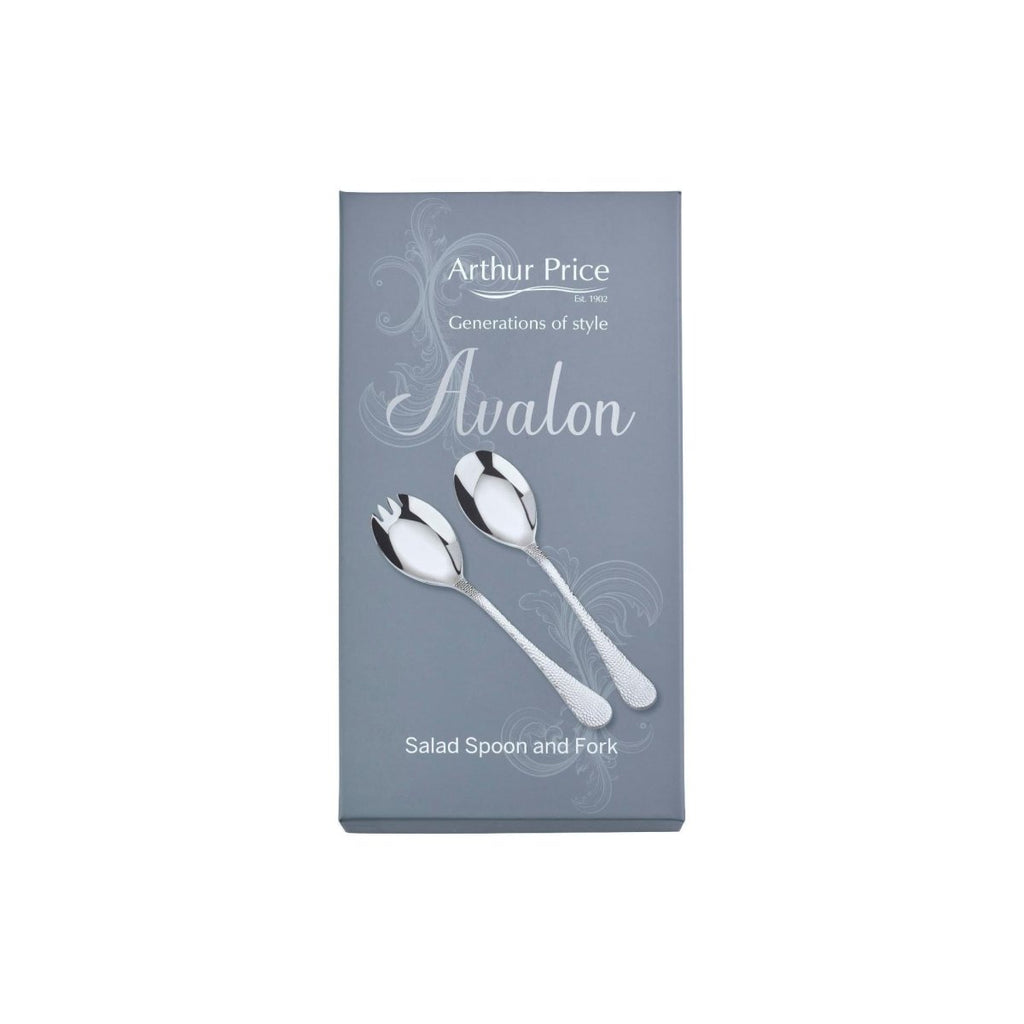 Arthur Price 'Avalon' stainless steel gift boxed pair of salad servers - Beales department store