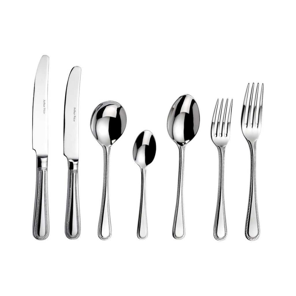 Arthur Price 'Bead' 18/10 Stainless Steel 44 Piece 6 Person Boxed Cutlery Set - Beales department store