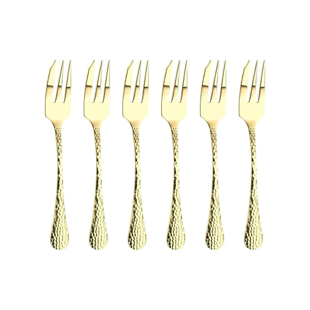 Arthur Price 'Champagne Avalon' stainless steel gift boxed set of 6 pastry forks - Beales department store