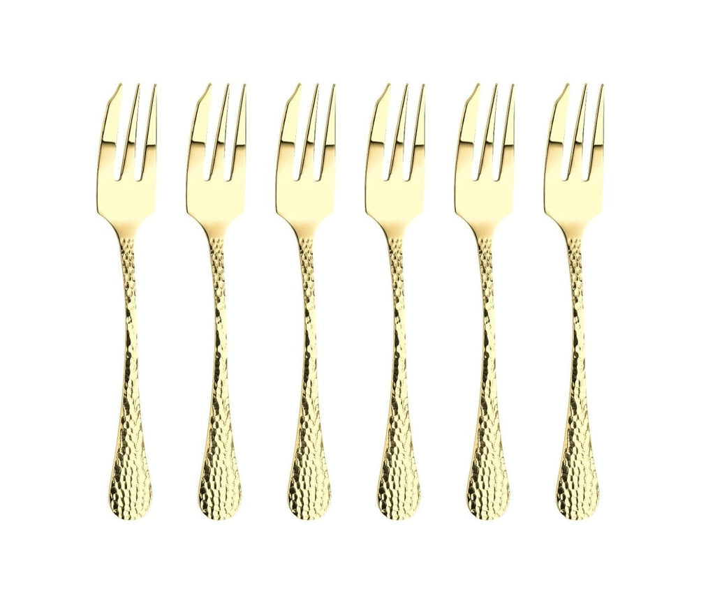 Arthur Price 'Champagne Avalon' stainless steel gift boxed set of 6 pastry forks - Beales department store