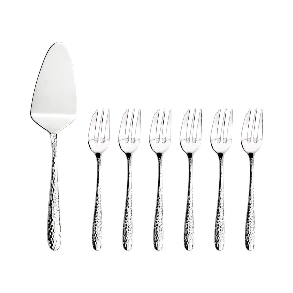 Arthur Price 'Mirage' 18/10 Stainless Steel 7 Piece Pastry Set - Beales department store