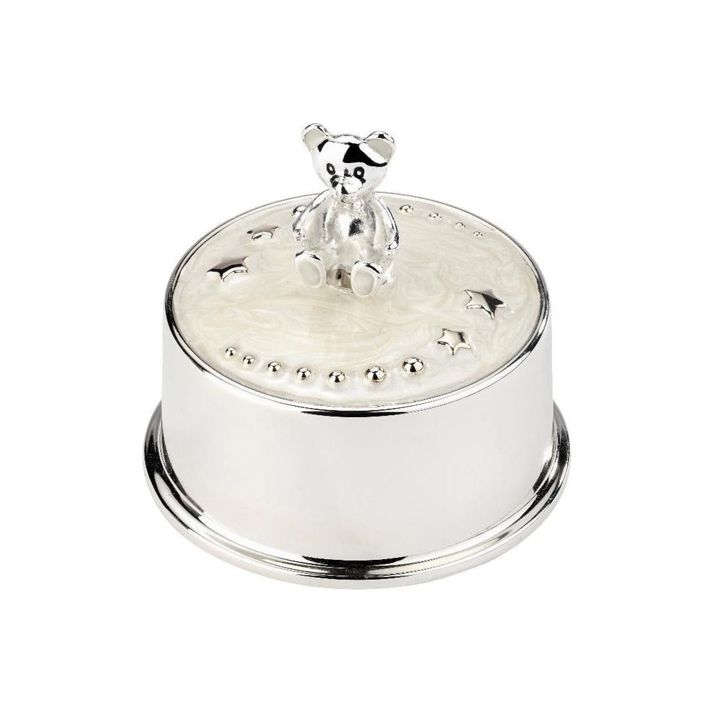 Arthur Price Silver Plated Childrens Gift Teddy Musical Box - Beales department store