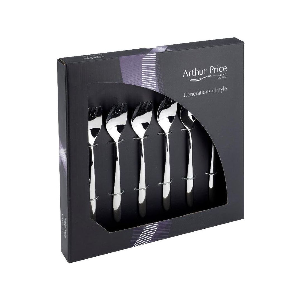 Arthur Price 'Willow' Stainless Steel gift boxed cutlery set of 6 Party forks - Beales department store
