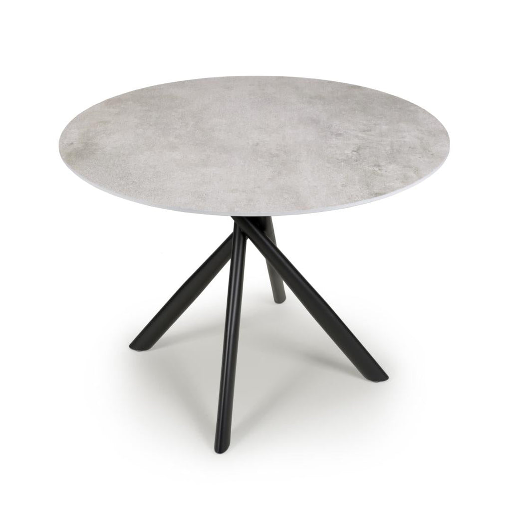 Avesta Grey Round Dining Table - Beales department store