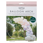 Luxe Pink, Lilac & Grey Balloon Arch with Hydrangeas- 5 Inner Pack