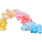 Luxe Bright Balloon Arch with Paper Honeycombs- 3 Inner Pack