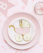 Pink Baby Stroller Napkins - 30cm (20pk)