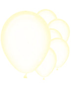 Pastel Yellow Crystal Balloons - 12" Latex (50pk)