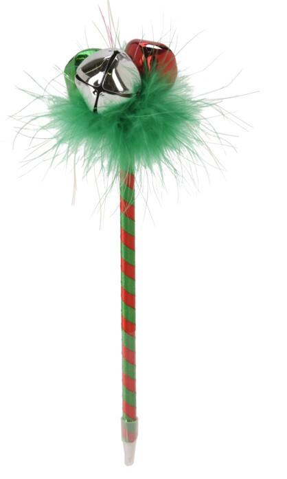 Ballpoint Pen With Christmas Design 23cm Green - Beales department store