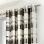 Balmoral Check Slate Eyelet Curtains