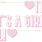 It's A Girl Paper Banner - 1.8m