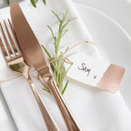 Rose Gold Wedding Luggage Place Card- 10 Inner Pack