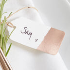 Rose Gold Wedding Luggage Place Card- 10 Inner Pack