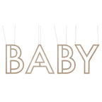 Wooden Baby Hanging Decoration- 5 Inner Pack