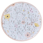 Pink Floral Paper Plates- 5 Inner Pack