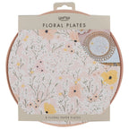 Pink Floral Paper Plates- 5 Inner Pack