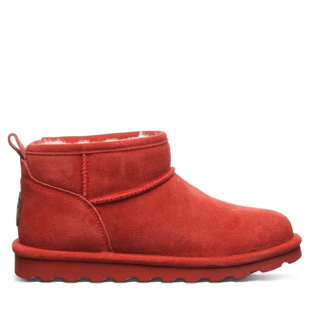 Bearpaw BP00425 Shorty Boots - Red Suede - Beales department store