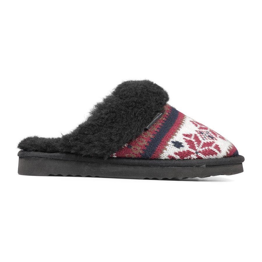 Bearpaw BP00442 Hana Slippers - Dark Red - Beales department store