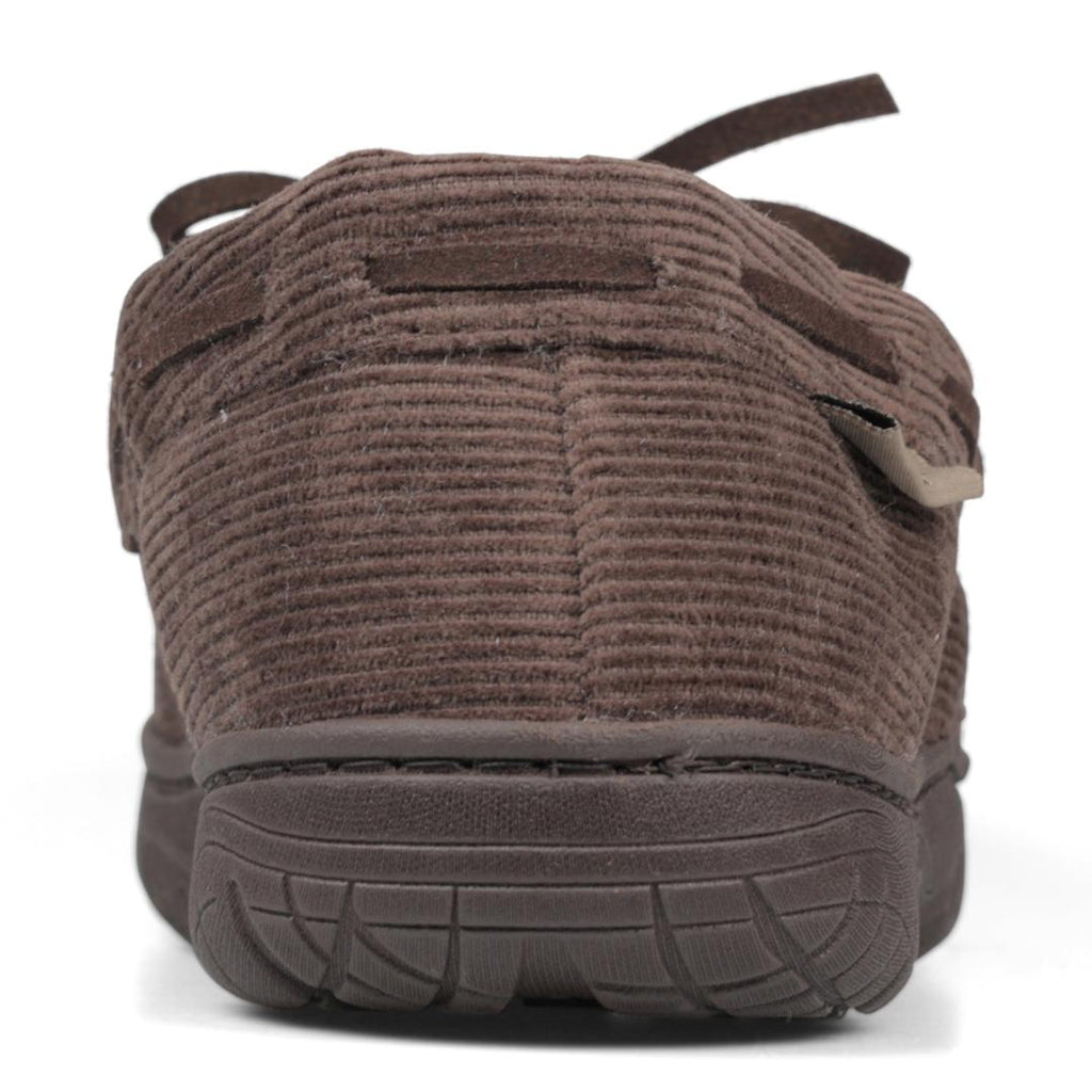 Bearpaw BP00443 Rob Slippers - Brown Corduroy - Beales department store