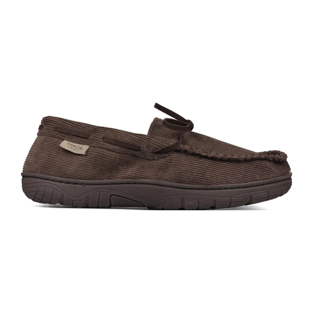 Bearpaw BP00443 Rob Slippers - Brown Corduroy - Beales department store