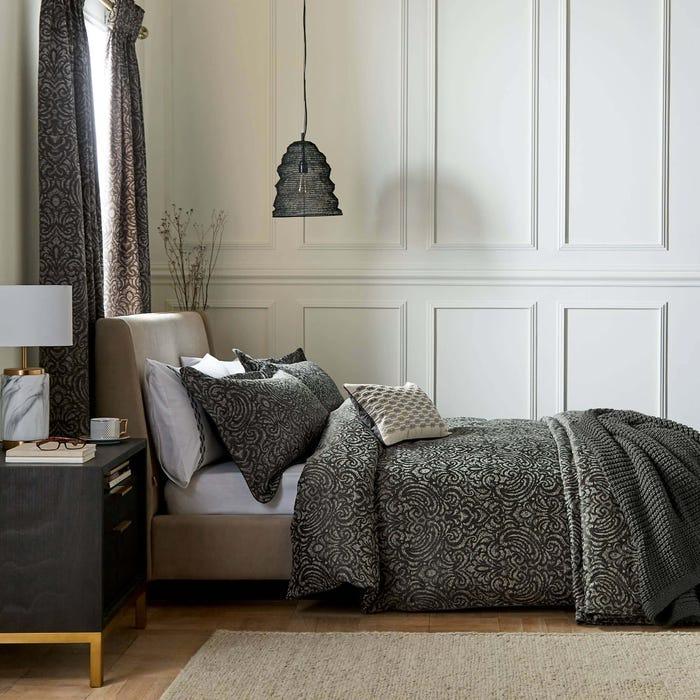 Bedeck 1951 Nura Duvet Cover - Charcoal - Beales department store