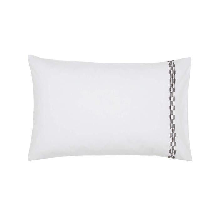 Bedeck 1951 Nura Standard Pillowcase - Charcoal - Beales department store