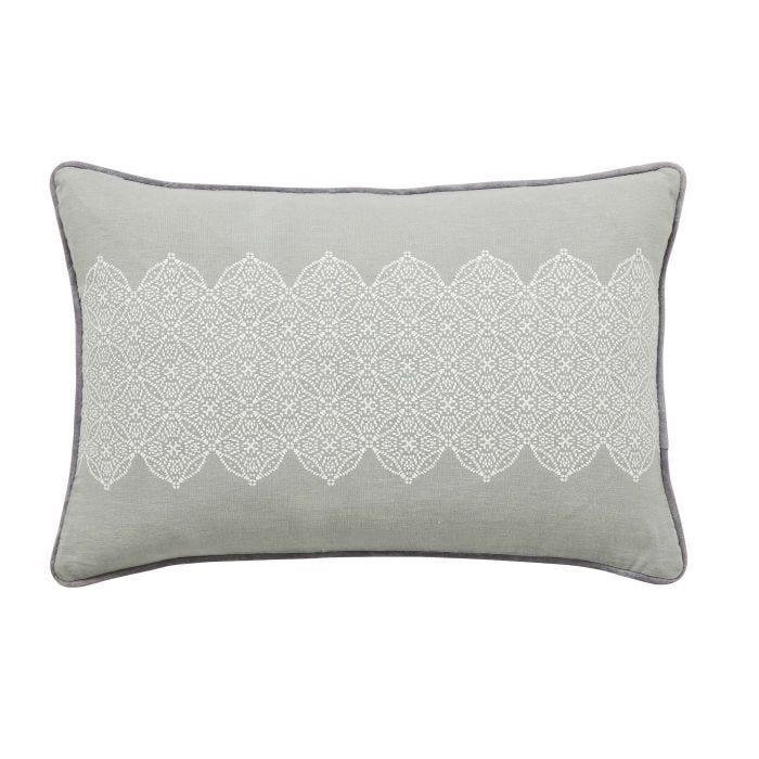 Bedeck of Belfast Navah Cushion 60cm x 40cm, Sage - Beales department store