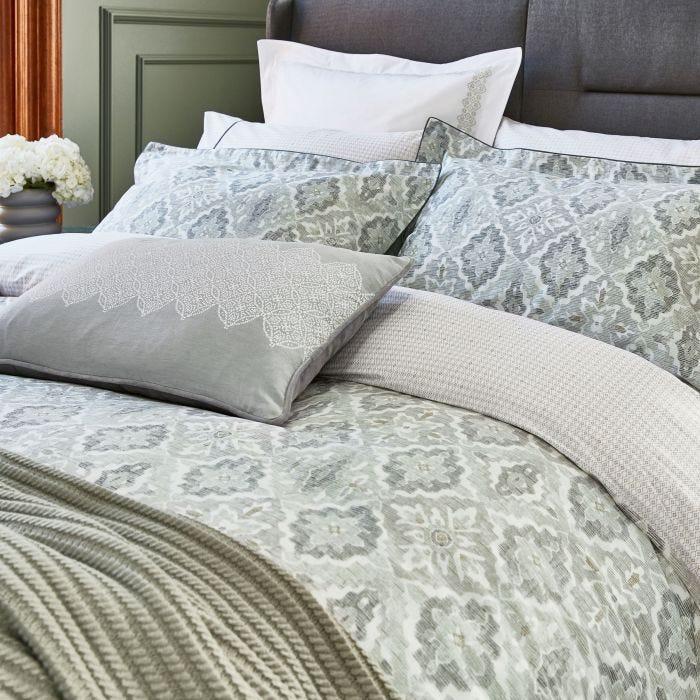 Bedeck of Belfast Navah Duvet Cover - Sage - Beales department store