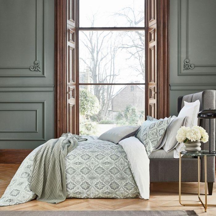 Bedeck of Belfast Navah Duvet Cover - Sage - Beales department store